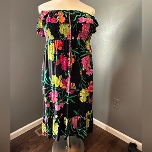 Rayon strapless dress size 3X